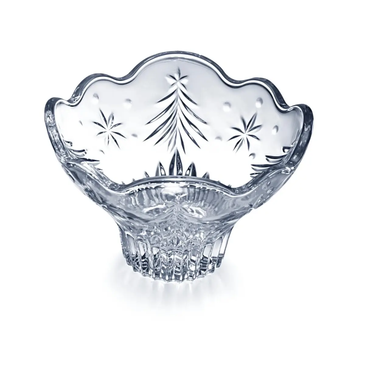 Mikasa Christmas Night Footed Bowl, 6" | Festive Crystal Decor for Holiday Entertaining - main product image