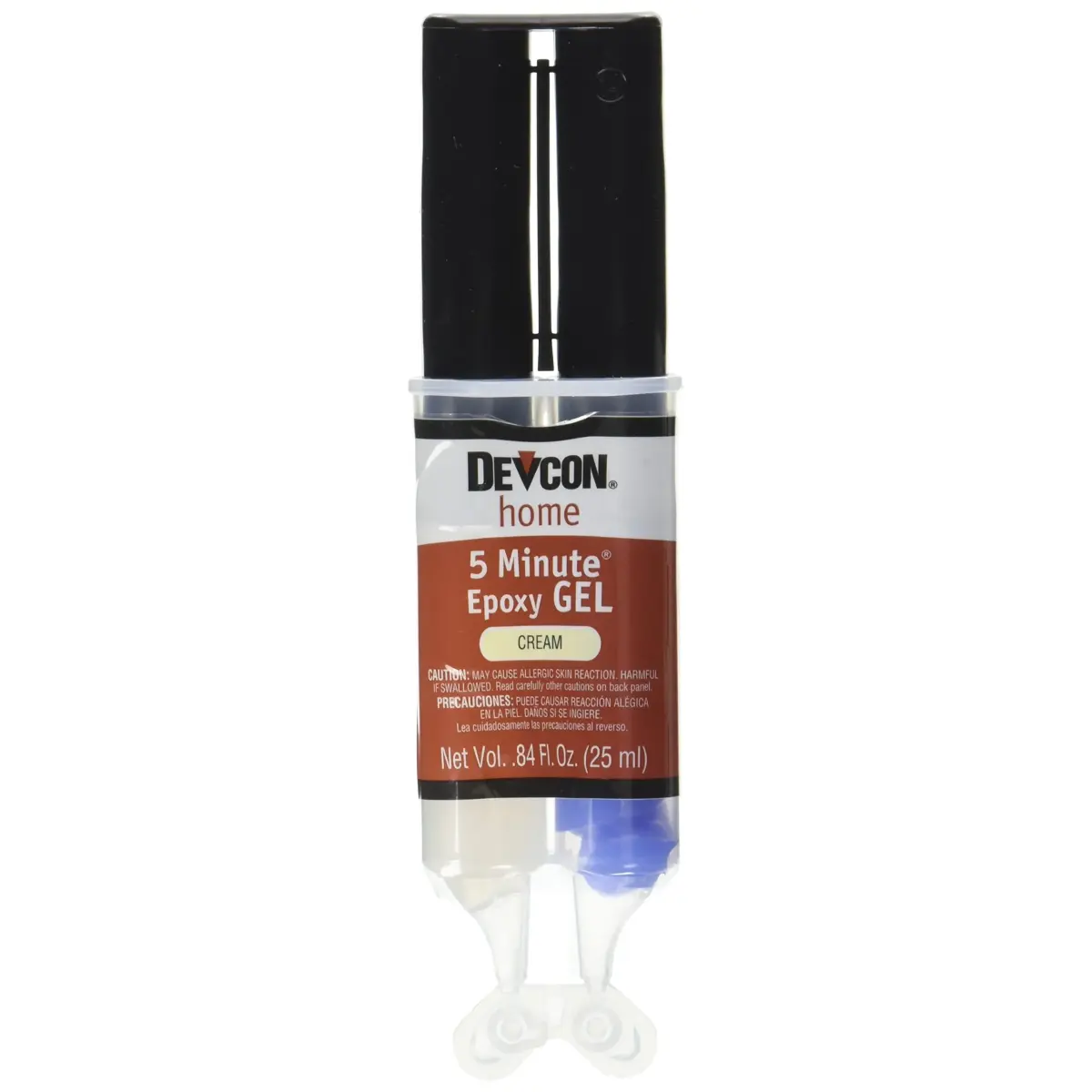 Devcon 5 Minute Epoxy Gel 25ml (0.85 Fl Oz) | Bonds Metal, Wood, Glass, Ceramic, Concrete - main product image