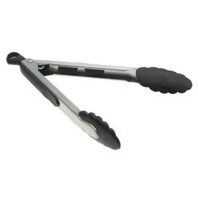 OXO Good Grips 9-Inch Locking Tongs with Nylon Heads (Pack of 3) | Heat-Resistant Up to 400°F - view 2