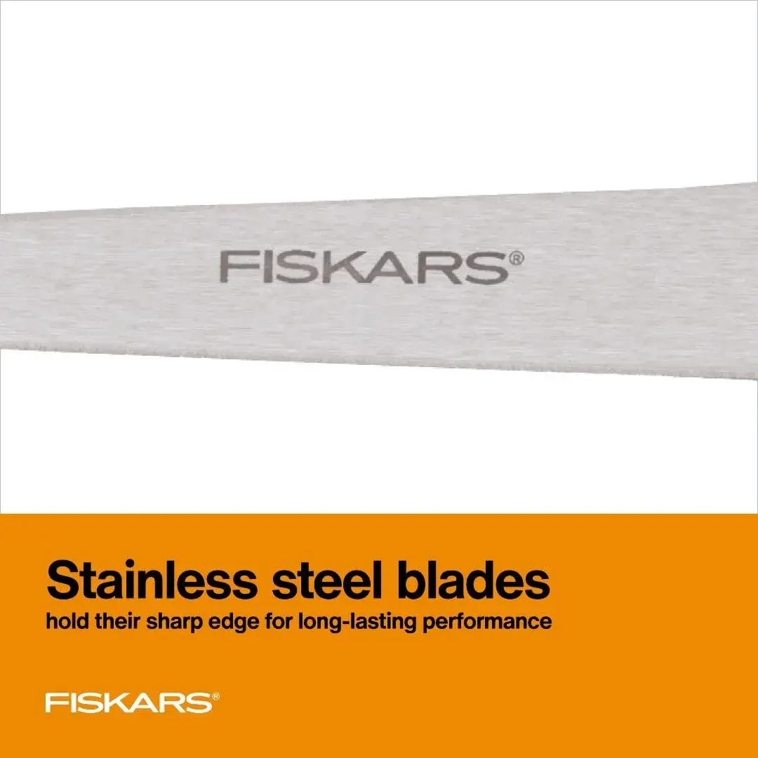 Fiskars 8" SoftGrip Everyday All Purpose Scissors, Grey | Precision Stainless Steel Blades - view 3