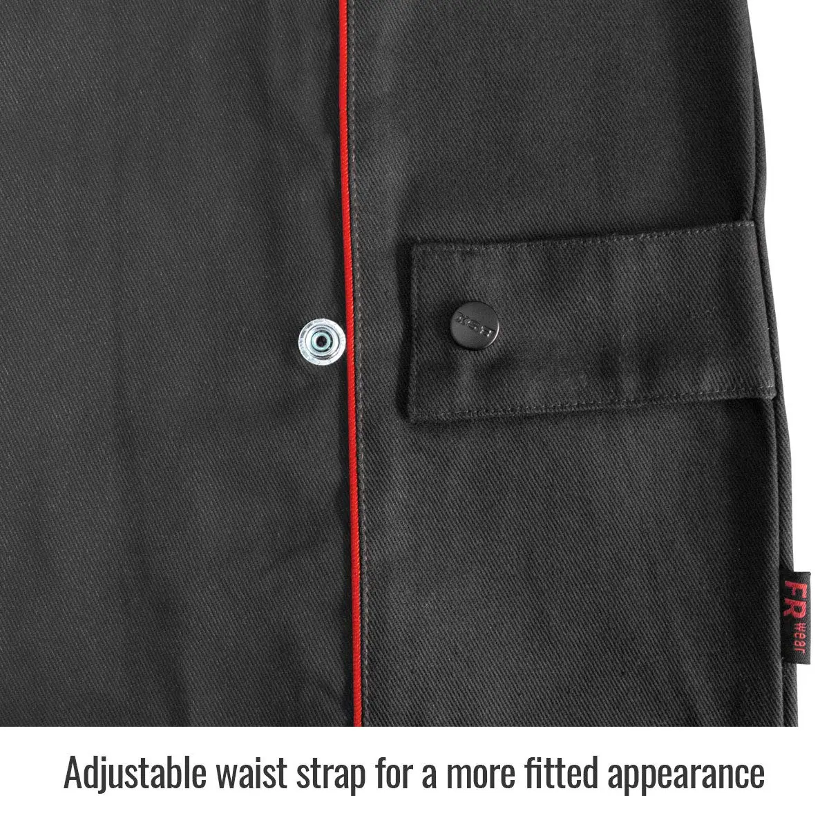 Revco BX9C-XL BSX Black/Red Stryker FR Welding Jackets X-Large | Fire-Retardant Cotton, Racing Collar, Dual Pockets - view 4