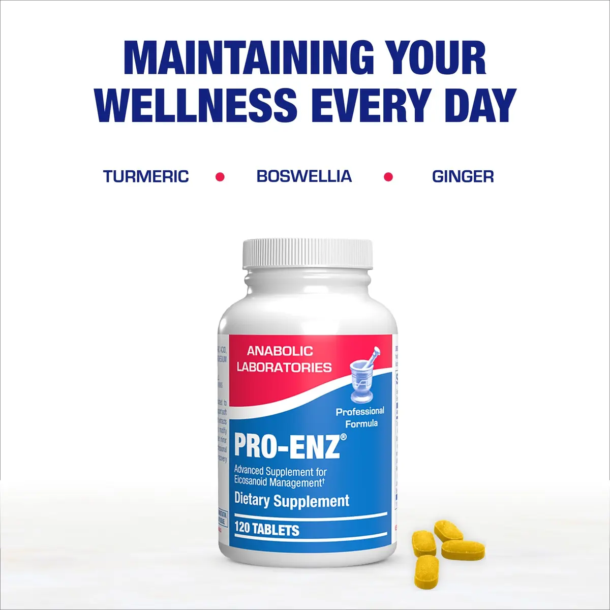 Pro ENZ Joint Support Supplement - Clinical Formula Turmeric Boswellia for Joint & Cartilage Mobility (120 Servings) - view 7