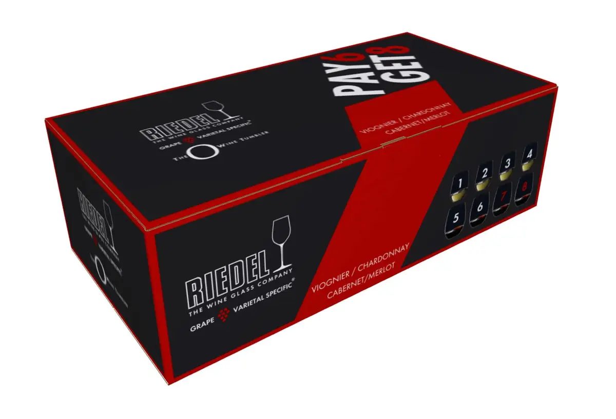 Riedel O Wine Tumbler Cabernet/Viognier 21.3oz | Stemless Crystal Glasses for Wine Lovers - view 4