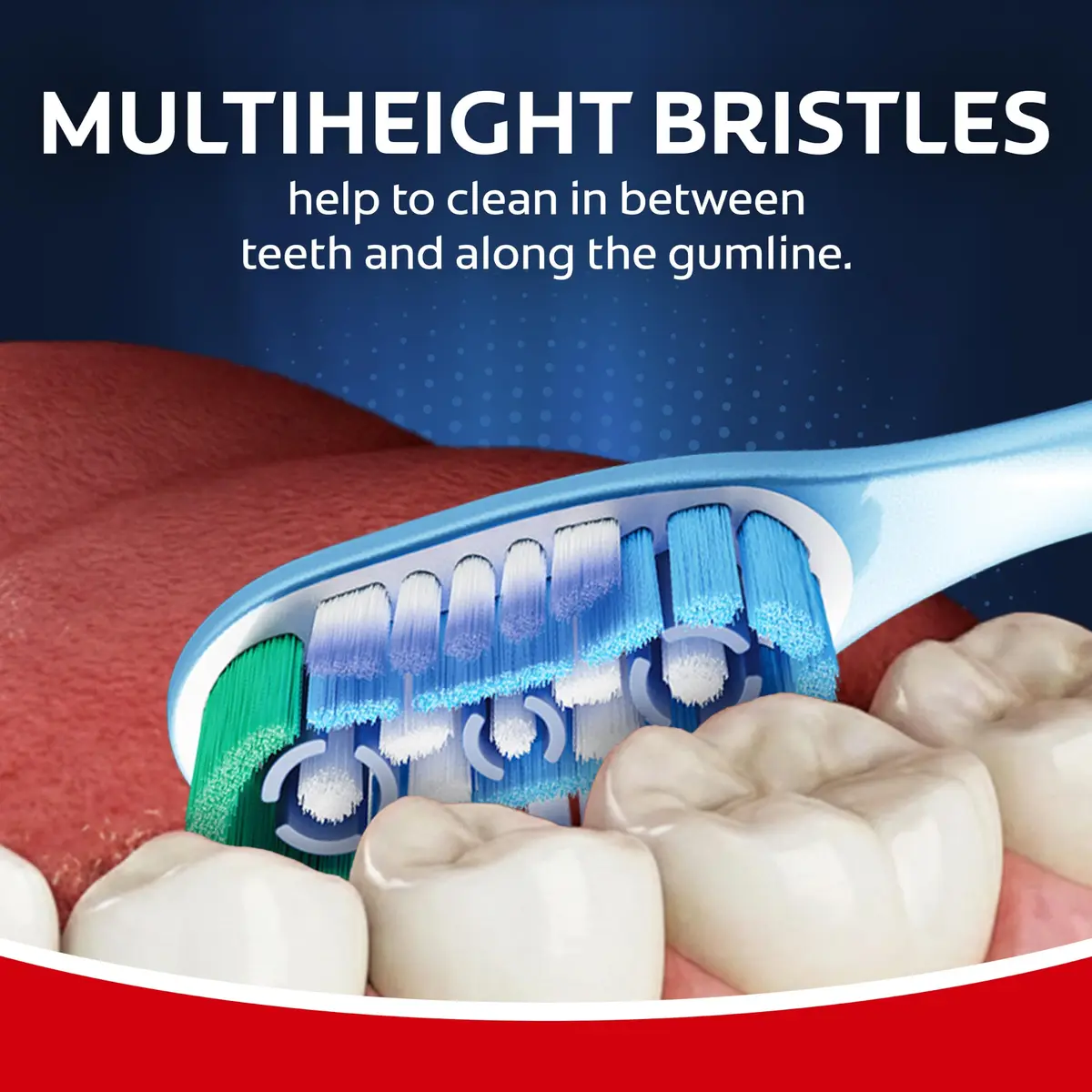 Colgate 360 Deep Clean Soft Toothbrushes, 4 Count (Pack of 1) | Multi-Height Bristles & Tongue Cleaner - view 5