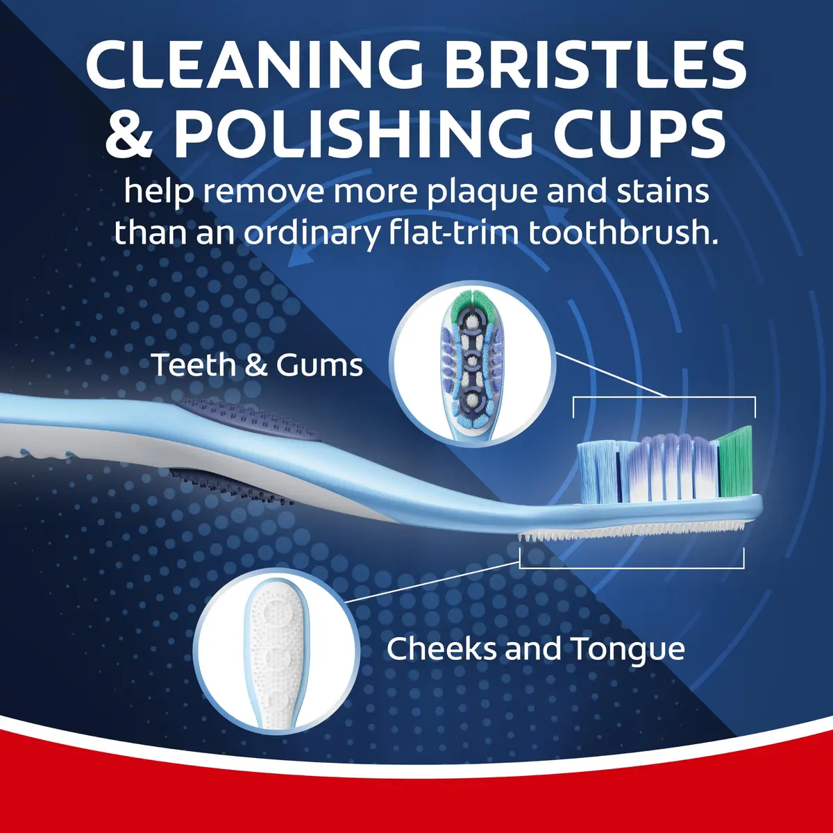 Colgate 360 Deep Clean Soft Toothbrushes, 4 Count (Pack of 1) | Multi-Height Bristles & Tongue Cleaner - view 8