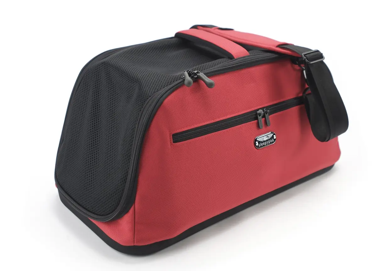Sleepypod Air Airline Approved Cat Dog Carrier Crash Tested Red | In-Cabin Pet Travel Bed - main product image