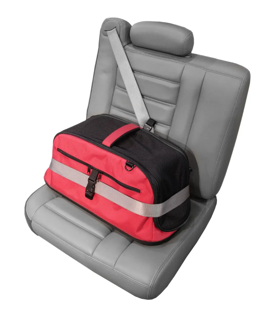 Sleepypod Air Airline Approved Cat Dog Carrier Crash Tested Red | In-Cabin Pet Travel Bed - view 6
