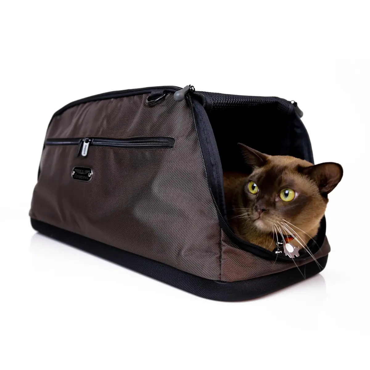 Sleepypod® Air Airline Approved Pet Carrier, Crash Tested, Dark Chocolate | In-Cabin Travel Bed & Car Seat - main product image