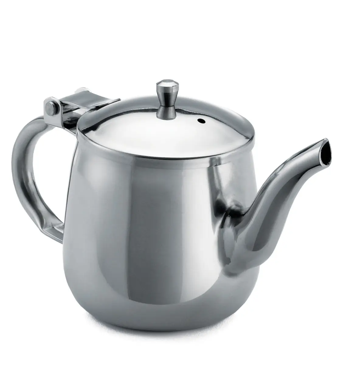 TableCraft GN10 Gooseneck Teapot 296ml (10 Fl Oz) | Elegant Stainless Steel for Single Service - main product image