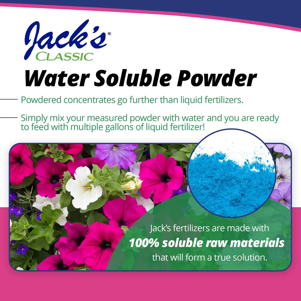 Jack's Classic 20-6-22 Petunia Feed Water-Soluble Fertilizer 10lb | Iron & Micronutrients for Lush Growth - view 5