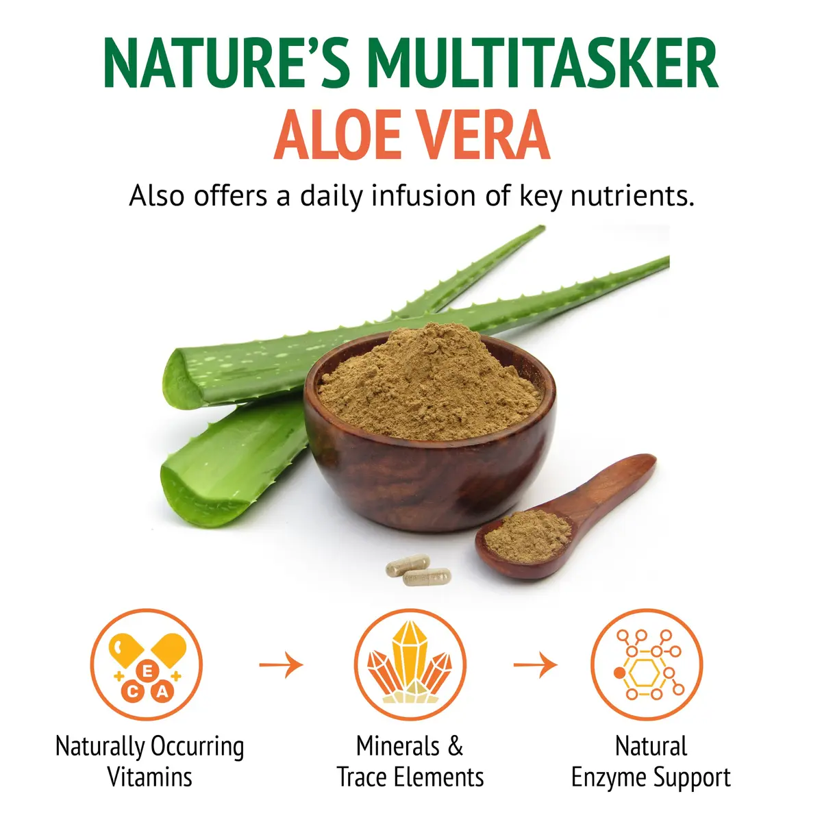 Botanic Choice Aloe Vera Leaf & Latex 500mg | Digestive & Immune Support in 90 Capsules - view 5