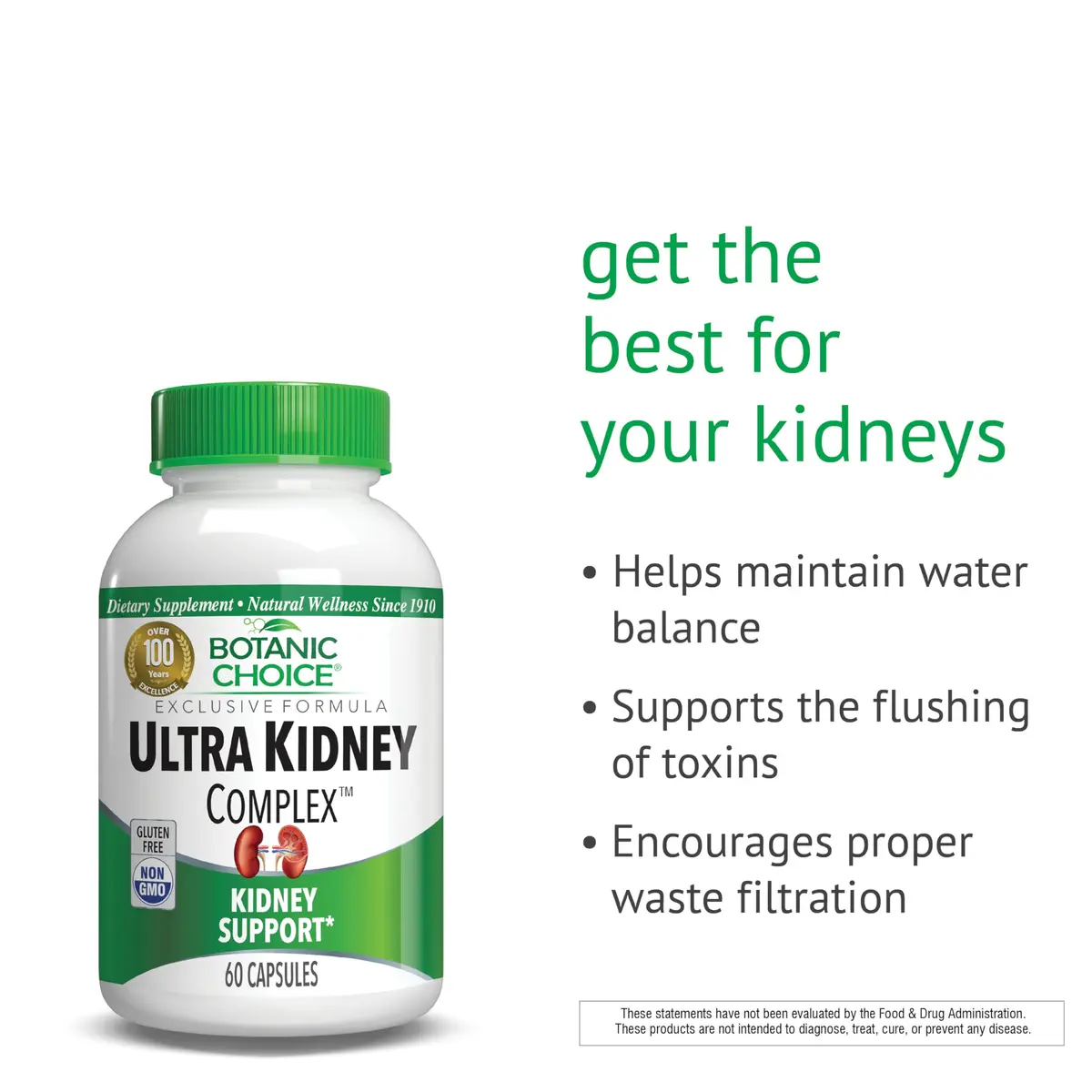 Botanic Choice Ultra Kidney Complex Kidney Support Supplement, 60 Capsules | Herbal Kidney Support with Toxin Flush - view 4