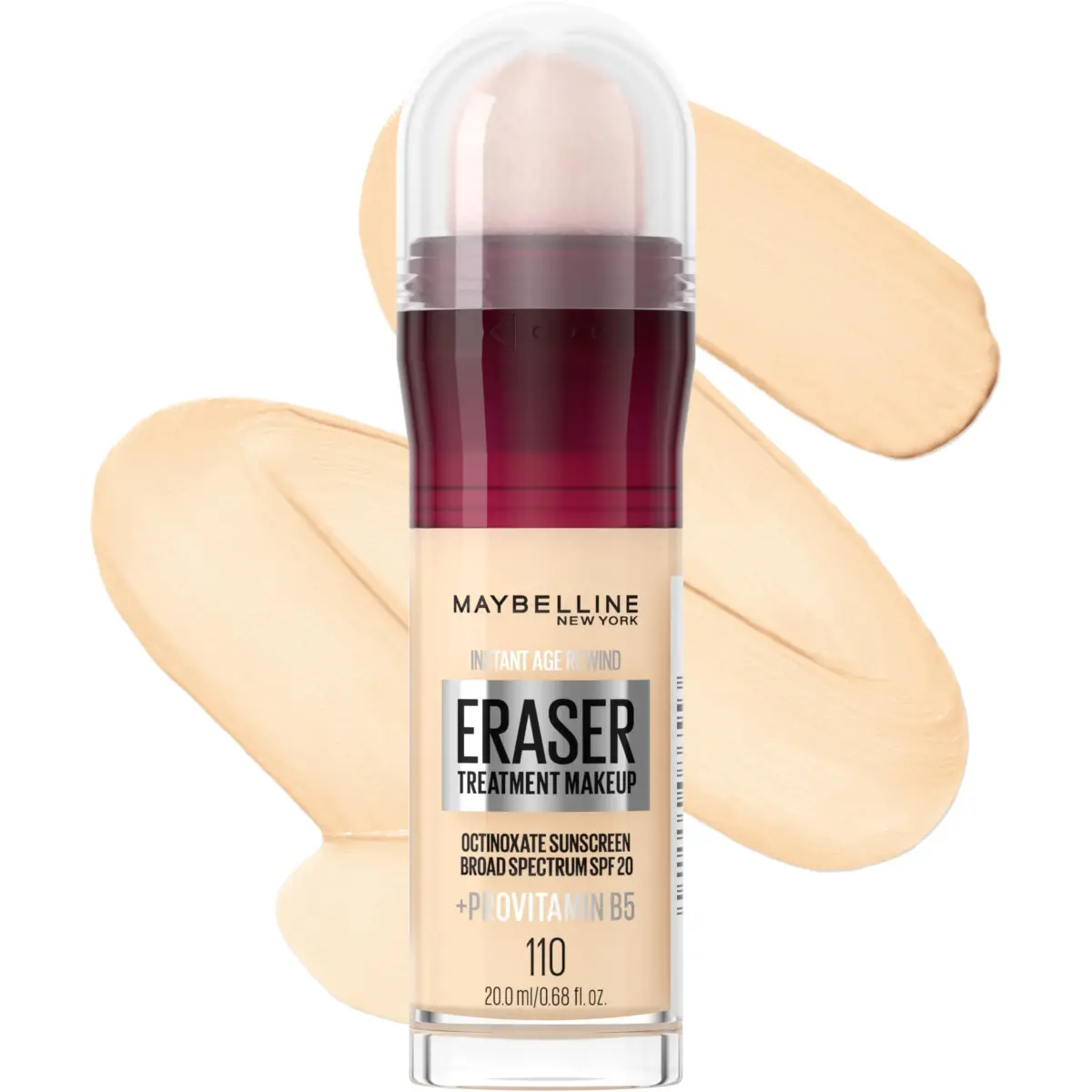Maybelline Instant Age Rewind Eraser Foundation SPF 20, Tan 340 | Blurs Fine Lines & Wrinkles - main product image