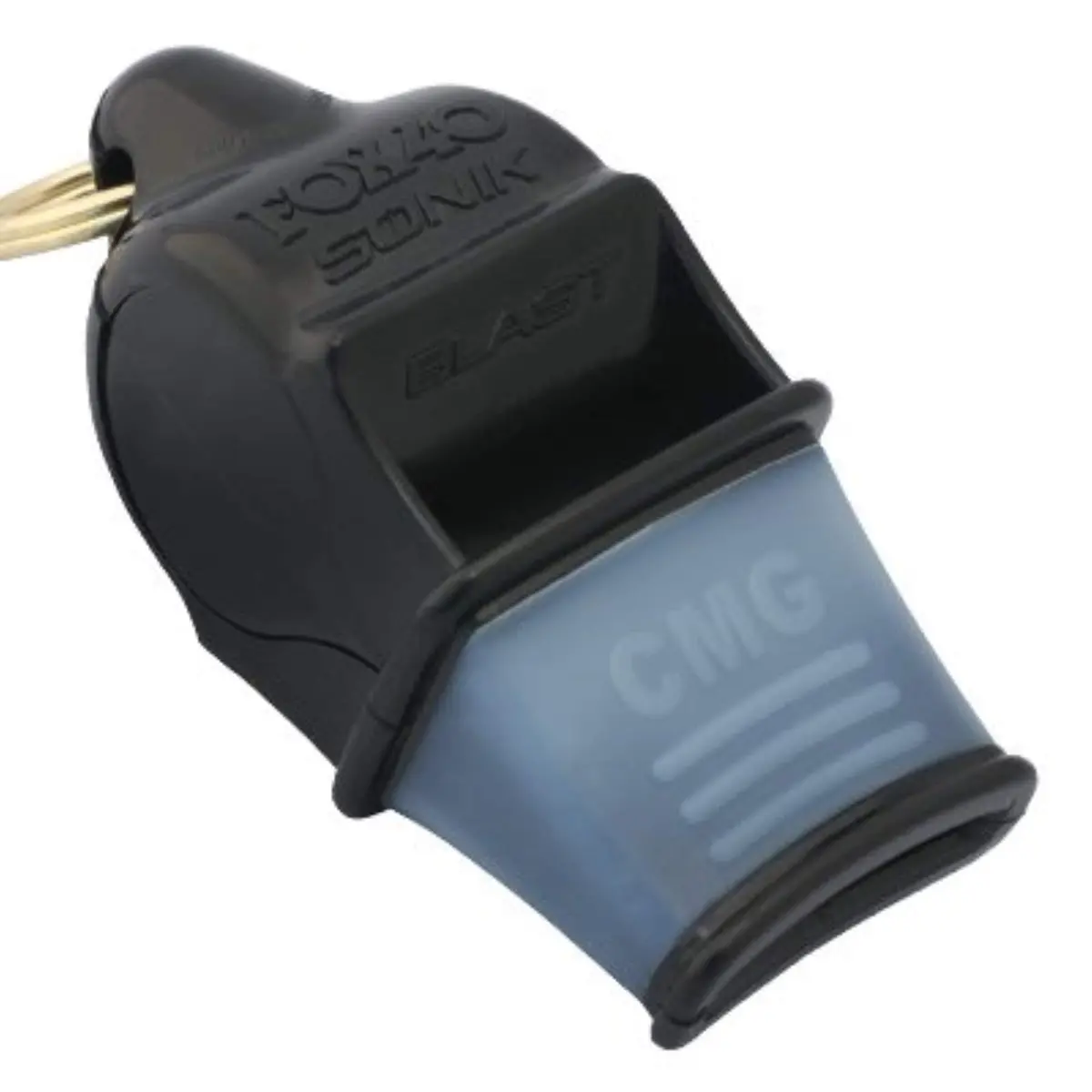 Fox 40 Sonik Blast CMG Whistle with Break Away Lanyard (Black) | Loud 120+ dB Signaling Device for Crowd & Rescue - view 4