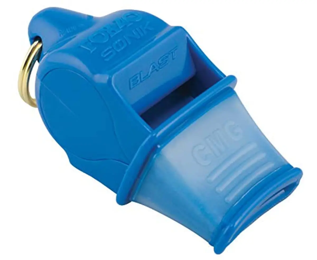Fox 40 Sonik Blast CMG Blue Whistle | 120dB Loud, Pea-Less, Marine-Grade Safety Whistle - view 2