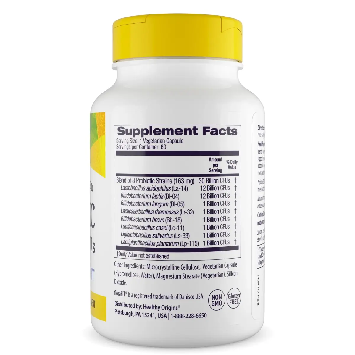 Healthy Origins Probiotic 30 Billion CFUs 60 Veggie Capsules | Supports Gut & Immune Health - view 2