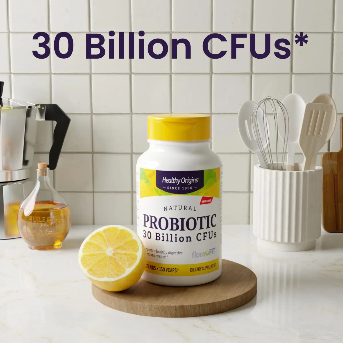 Healthy Origins Probiotic 30 Billion CFUs 60 Veggie Capsules | Supports Gut & Immune Health - view 4