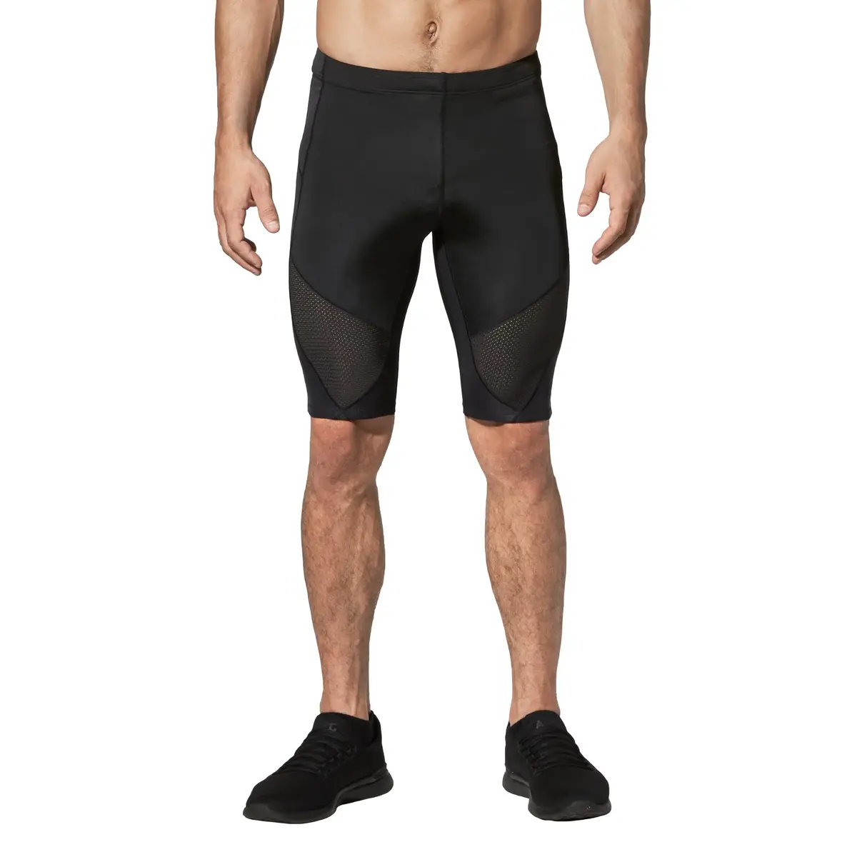 CW-X Conditioning Wear Men's Stabilyx Ventilator Shorts (Black, X-Large) | Supportive Compression Athletic Shorts - main product image