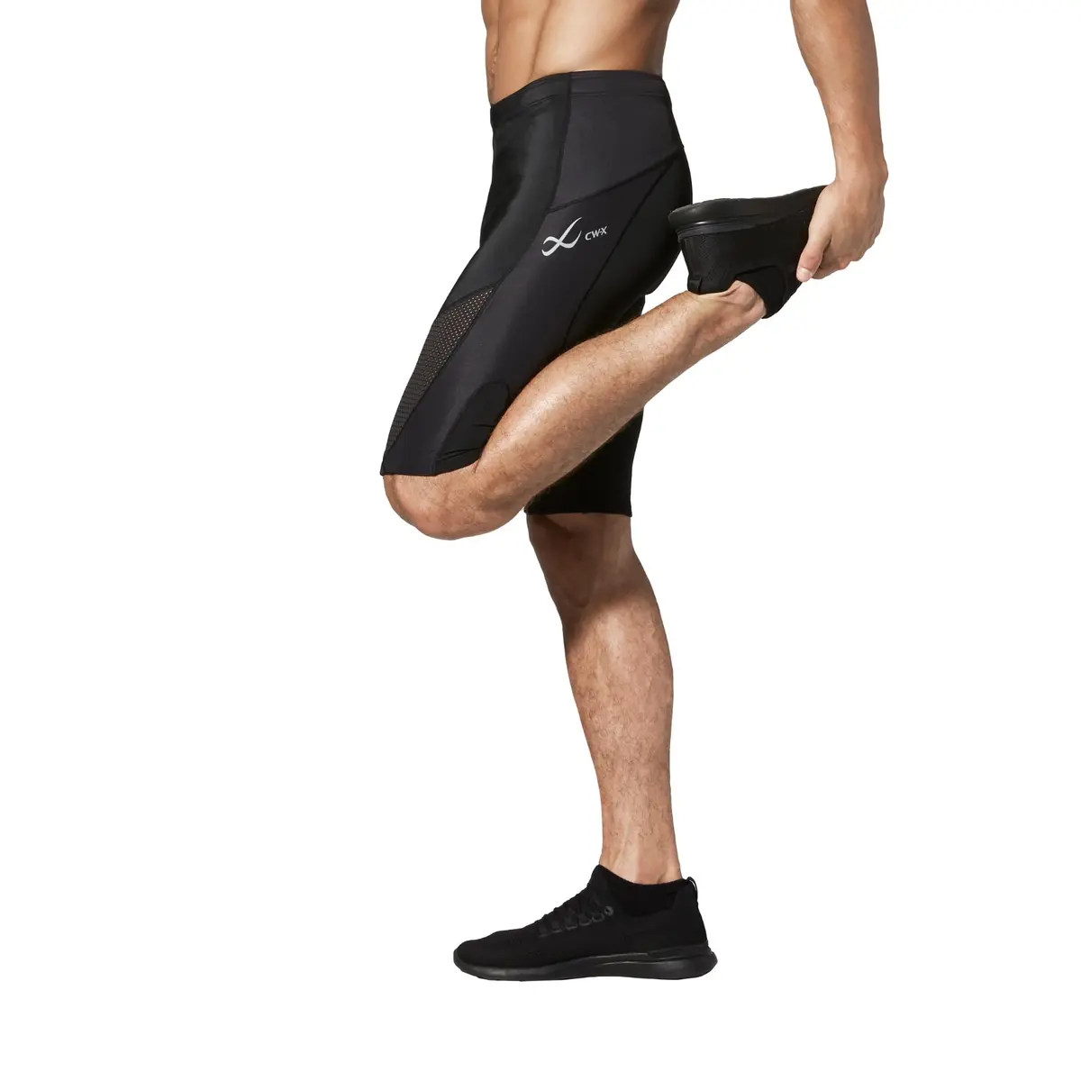 CW-X Conditioning Wear Men's Stabilyx Ventilator Shorts (Black, X-Large) | Supportive Compression Athletic Shorts - view 2