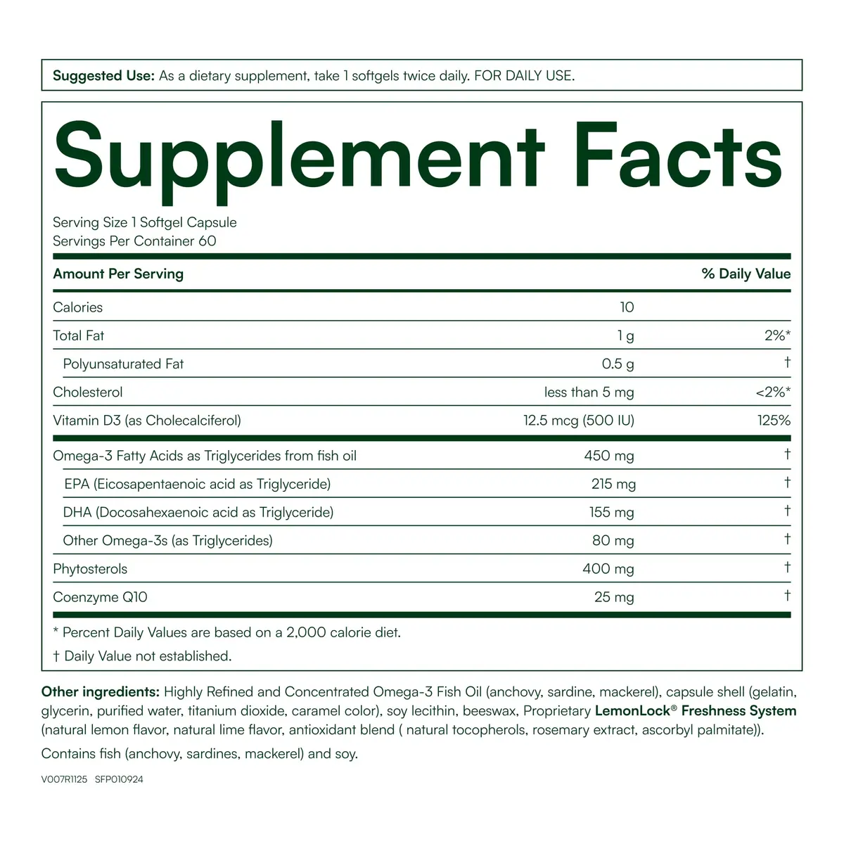 Purity Products Triple Action Omega-3 Super Pill 60 Softgels | Supports Heart, Brain & Energy - view 2