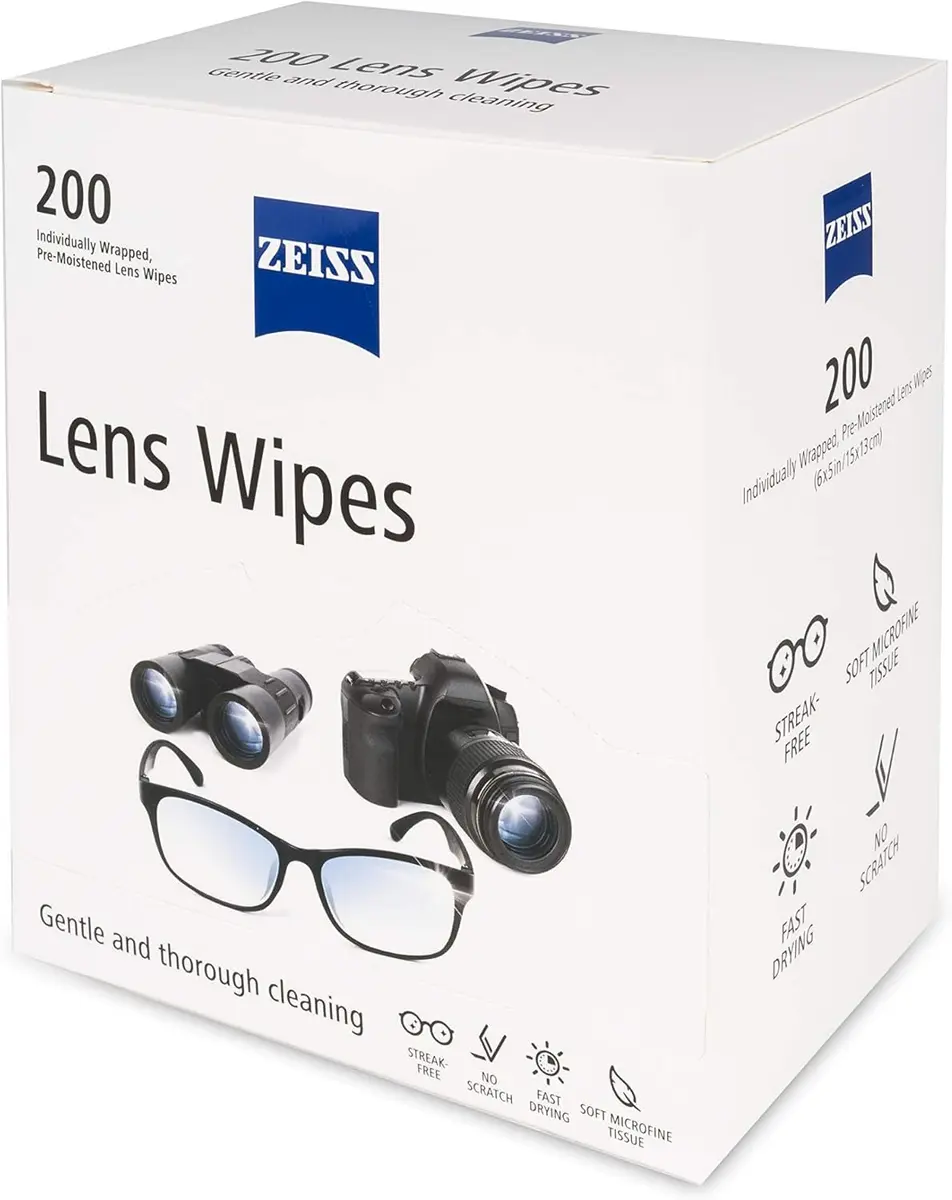 ZEISS Pre-Moistened Lens Cleaning Wipes 200 Count | Gentle & Safe for All Glasses - view 3
