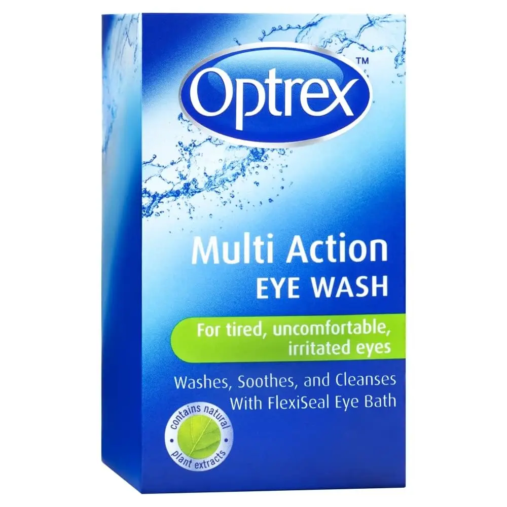 Optrex Multi-action Eye Wash 100ml | Soothes & Cleanses Tired Eyes, Moisture Replenishing, Sensitive Formula - main product image