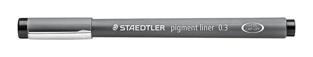 STAEDTLER Pigment Liner 0.3mm Fineliner Pen for Drawing, Drafting, Journaling | Durable, Lightfast, Waterproof - main product image