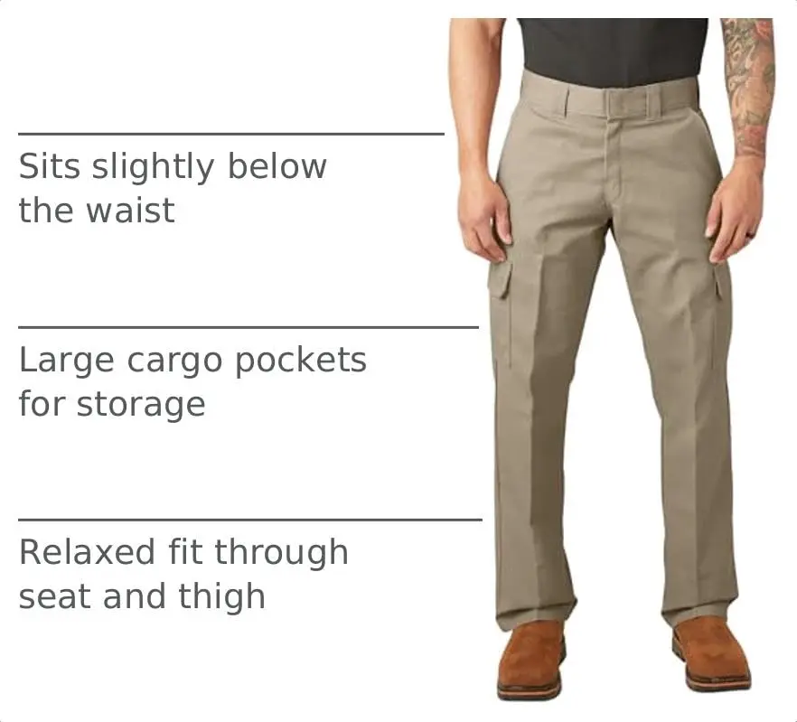 Dickies Relaxed Straight Leg Cargo Work Pant 30W x 30L | Durable, Comfortable & Rugged Workwear - view 4