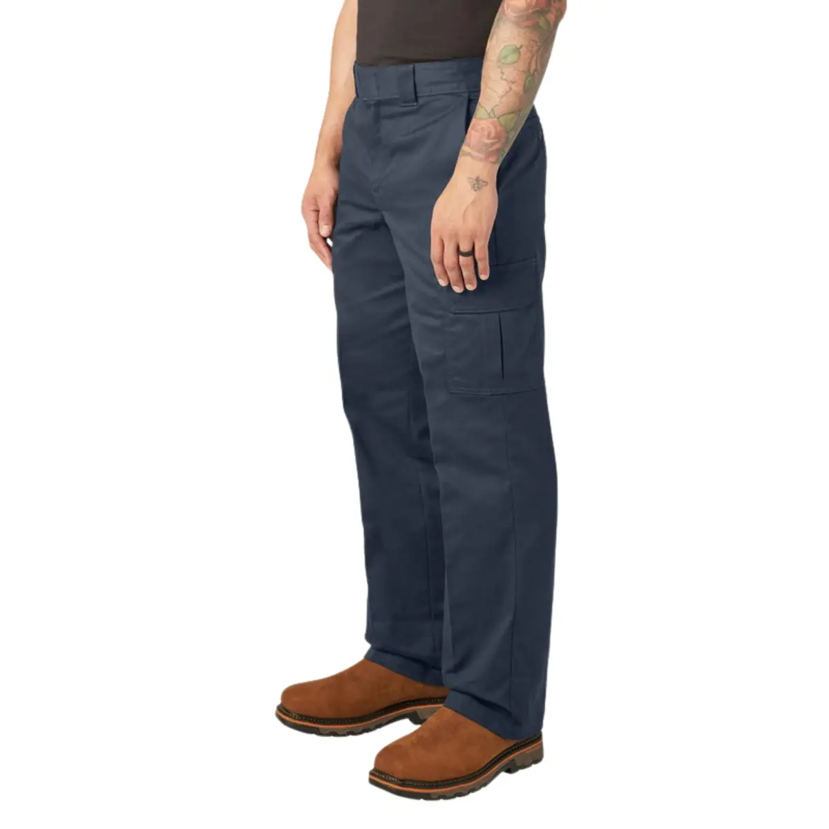 Dickies Relaxed Straight Leg Cargo Work Pant 34W x 32L | Heavy-Duty Twill, All-Day Comfort — Dark Navy V1 / 44W x 30L - view 3