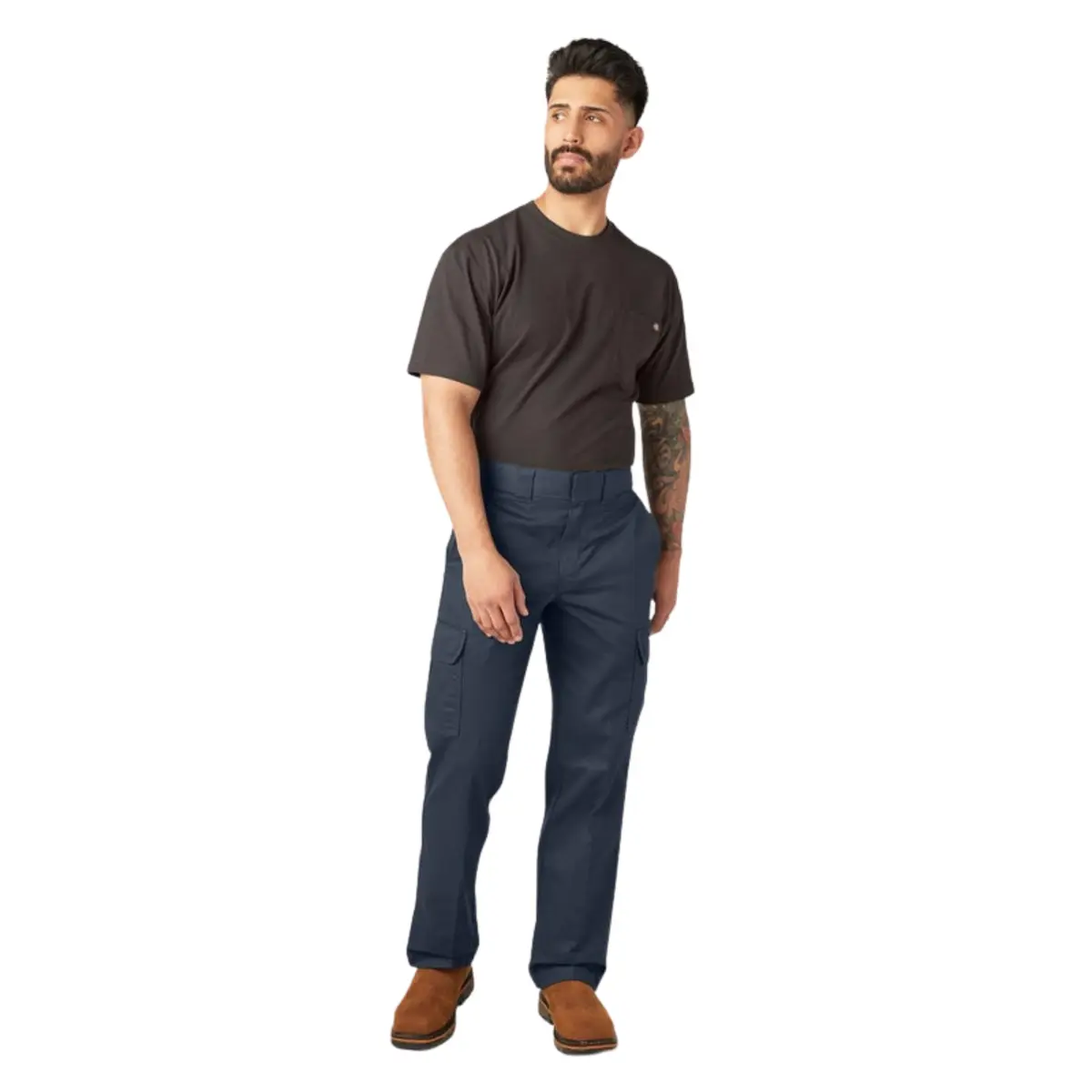 Dickies Relaxed Straight Leg Cargo Work Pant 34W x 32L | Heavy-Duty Twill, All-Day Comfort — Dark Navy V1 / 44W x 30L - view 4