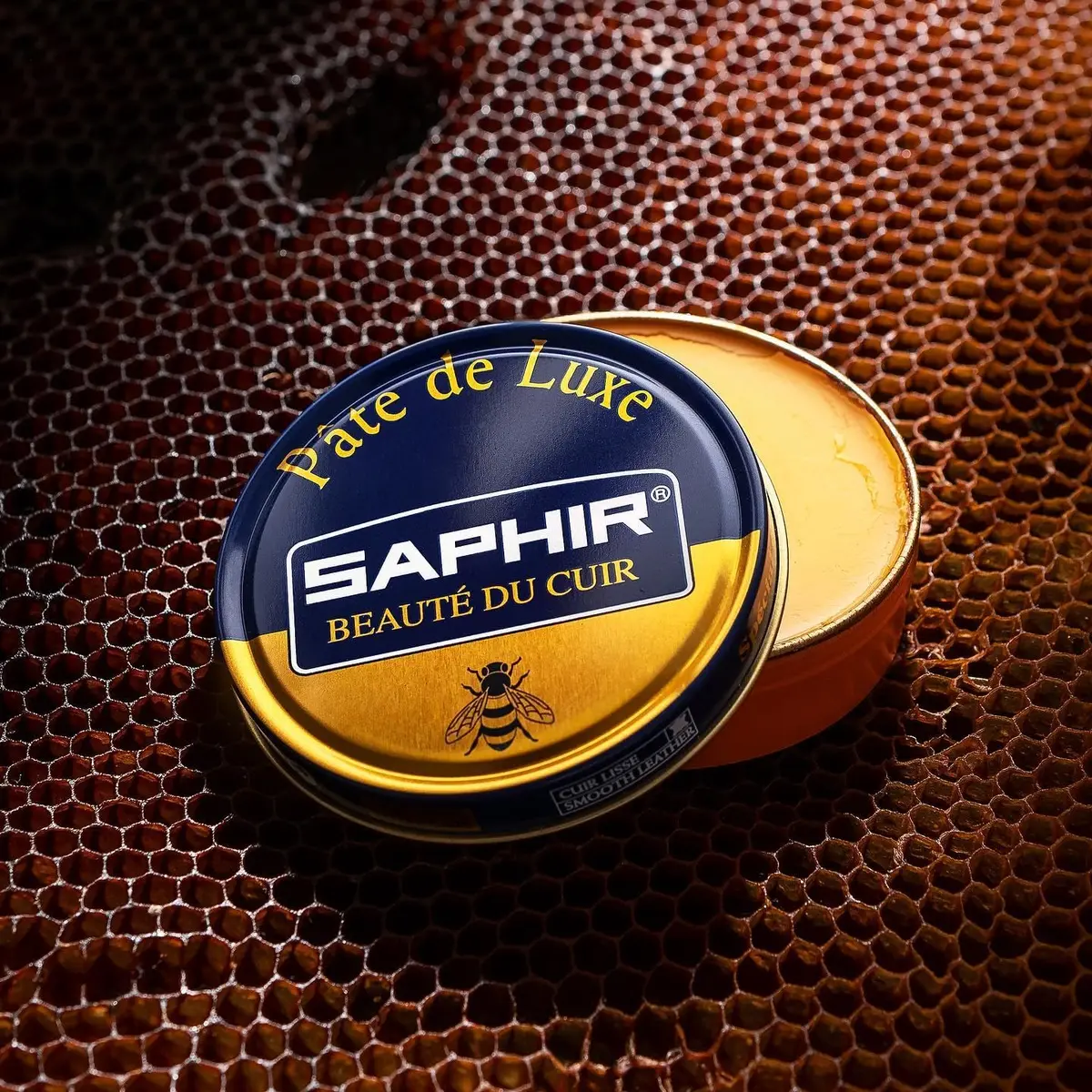 SAPHIR Beauté du Cuir Pate De Luxe Wax Shoe Polish 50ml (1.7 Fl Oz) | Mirror Shine & Leather Protection - view 2