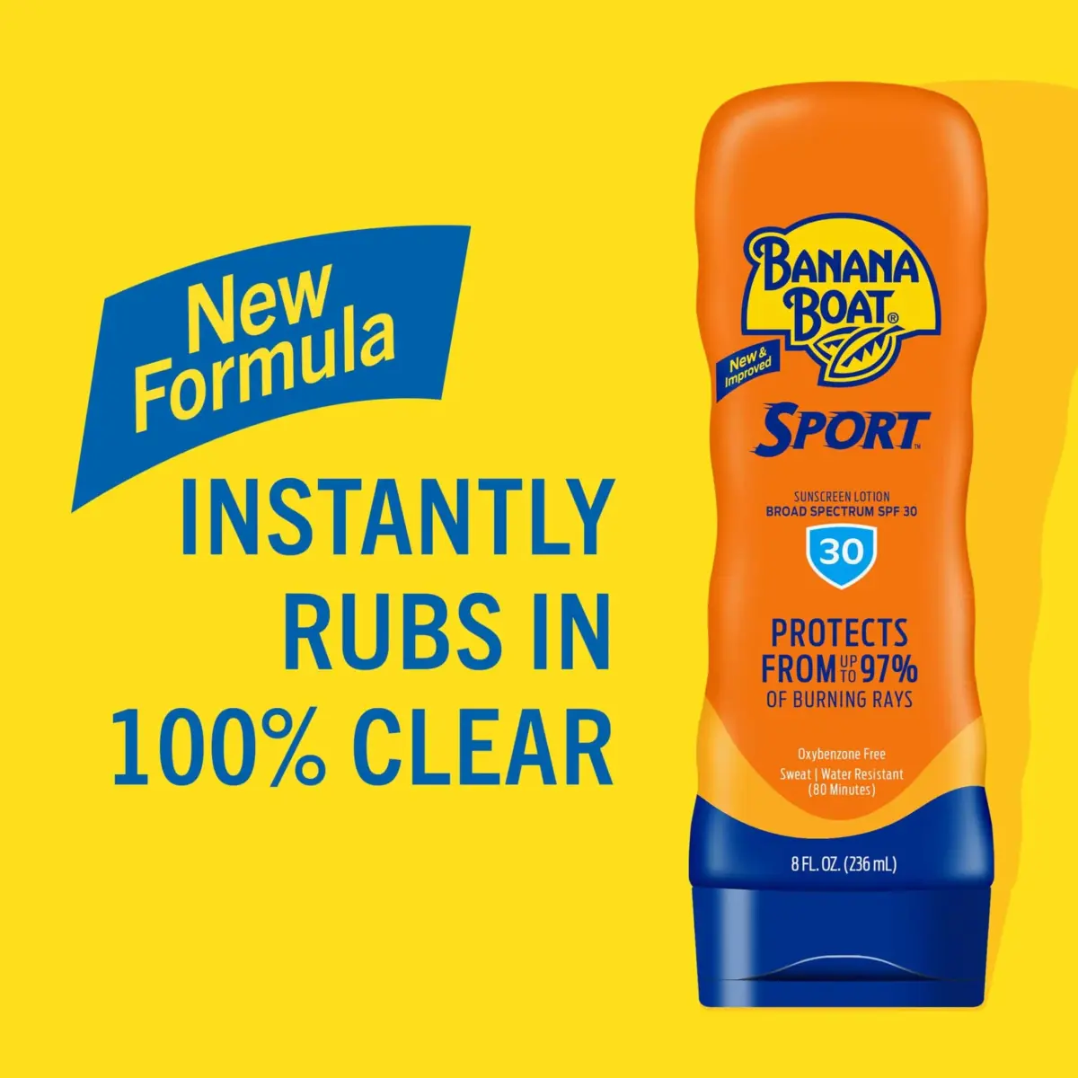 Banana Boat Sport SPF 30 Sunscreen Lotion 237ml (8 Fl Oz) | Sweat & Water Resistant 80 Min - view 2