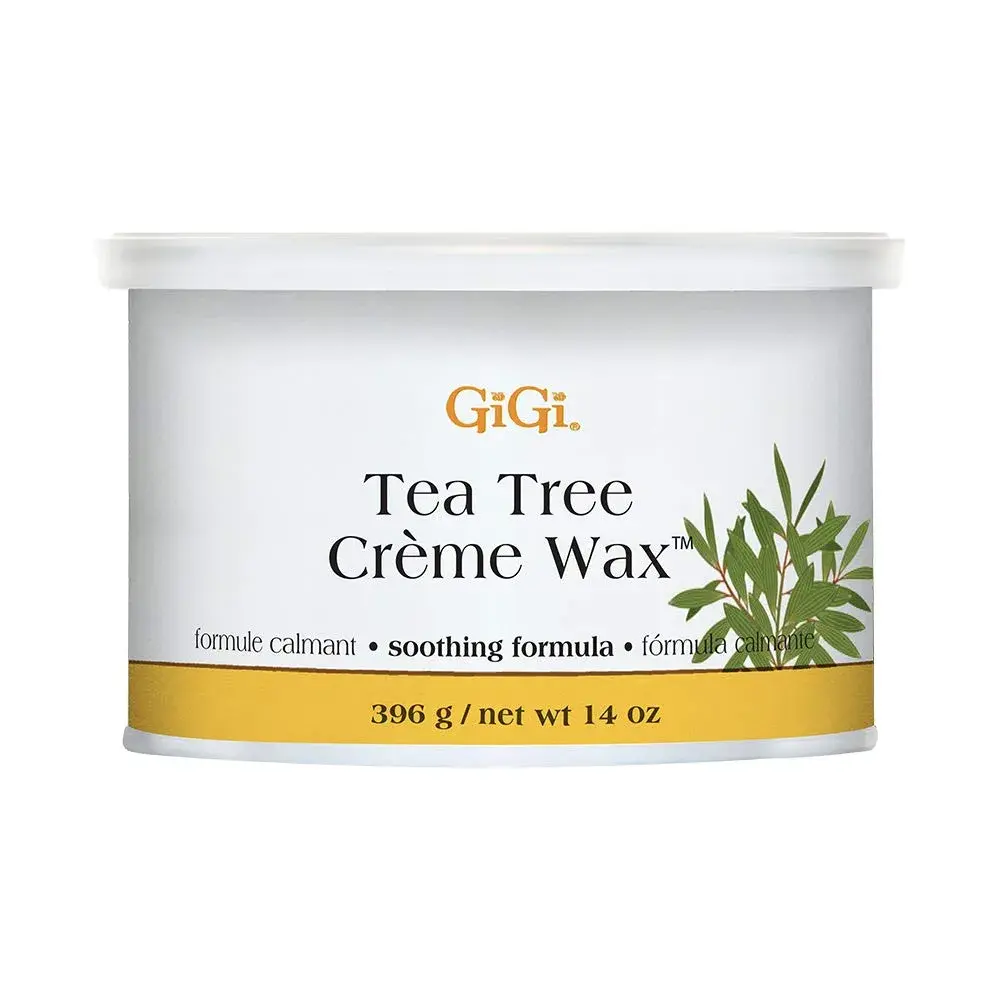 GiGi Tea Tree Crème Wax for Sensitive Skin, Face & Body, 396g (14 oz) | Gentle Hair Removal - main product image