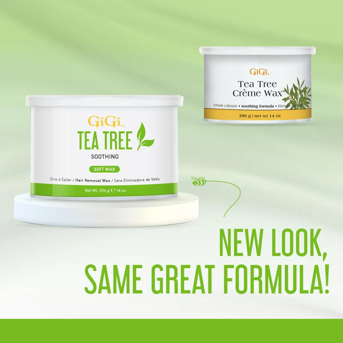 GiGi Tea Tree Crème Wax for Sensitive Skin, Face & Body, 396g (14 oz) | Gentle Hair Removal - view 7