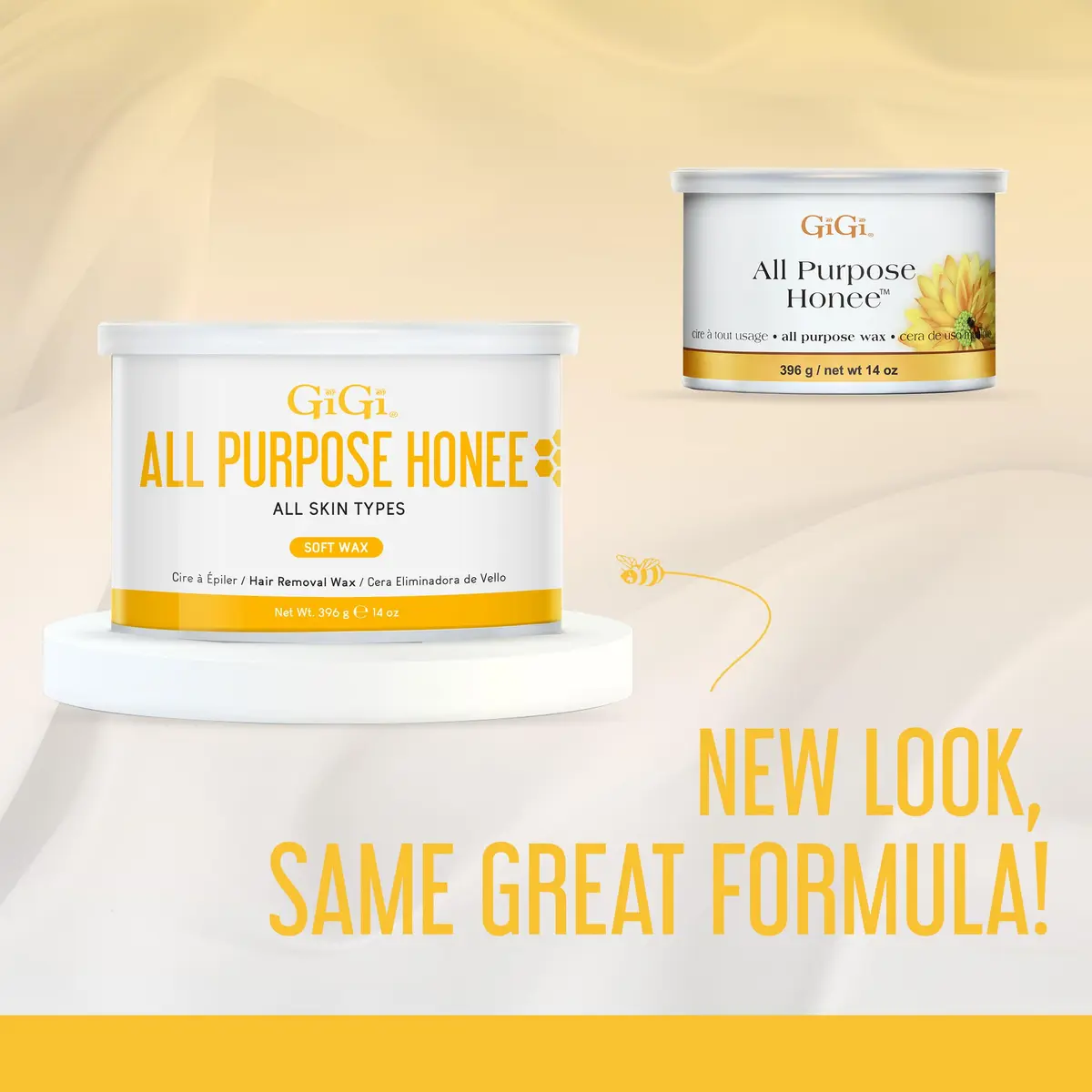 GIGI All Purpose Honee Soft Wax for Hair Removal 14 oz | Honey-Infused Formula for Gentle, Long-Lasting Hair-Free Skin - view 7
