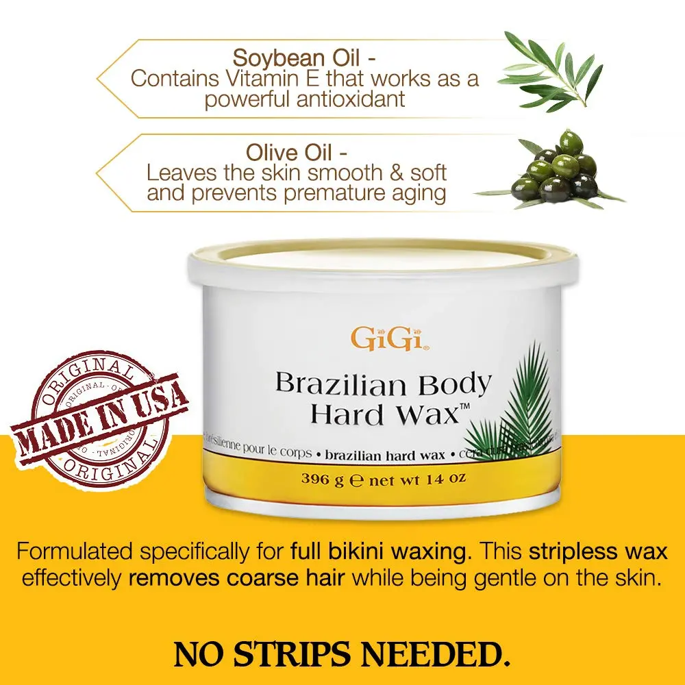 GiGi Brazilian Body Hard Wax for Hair Removal 396g (14 oz) | Non-Strip Wax for Coarse Hair - view 3