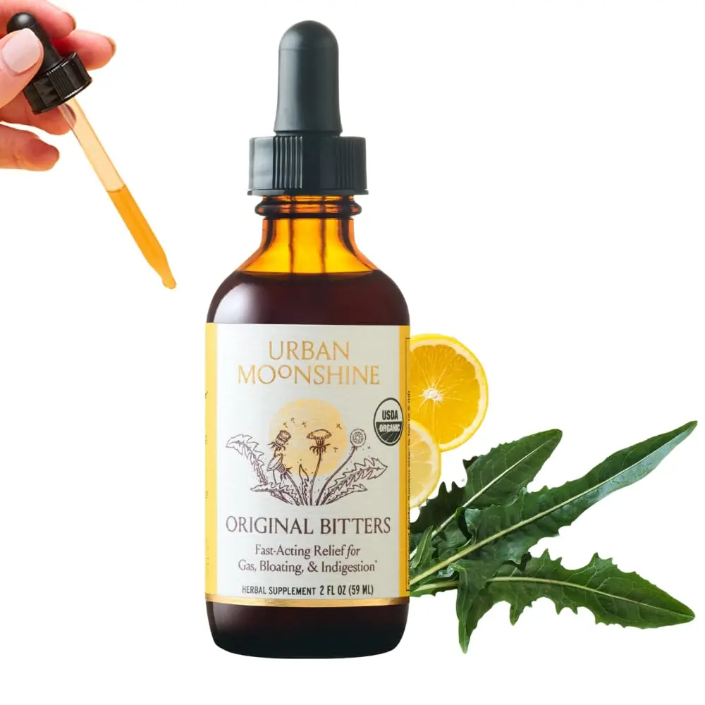 Urban Moonshine Original Digestive Bitters 2 Fl Oz | Organic Herbal Support for Gut & Digestion - main product image