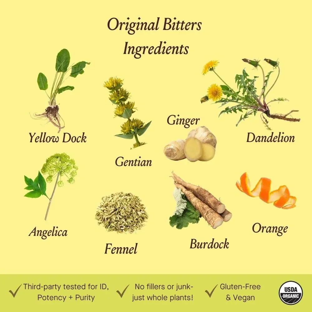 Urban Moonshine Original Digestive Bitters 2 Fl Oz | Organic Herbal Support for Gut & Digestion - view 3