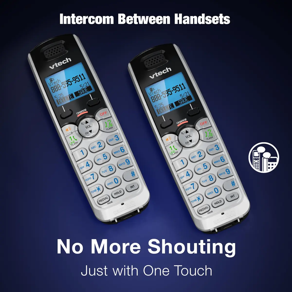 VTech Accessory Handset for DS6151 Series | Cordless, DECT 6.0, Clear Audio, Expandable up to 12 Handsets - view 8
