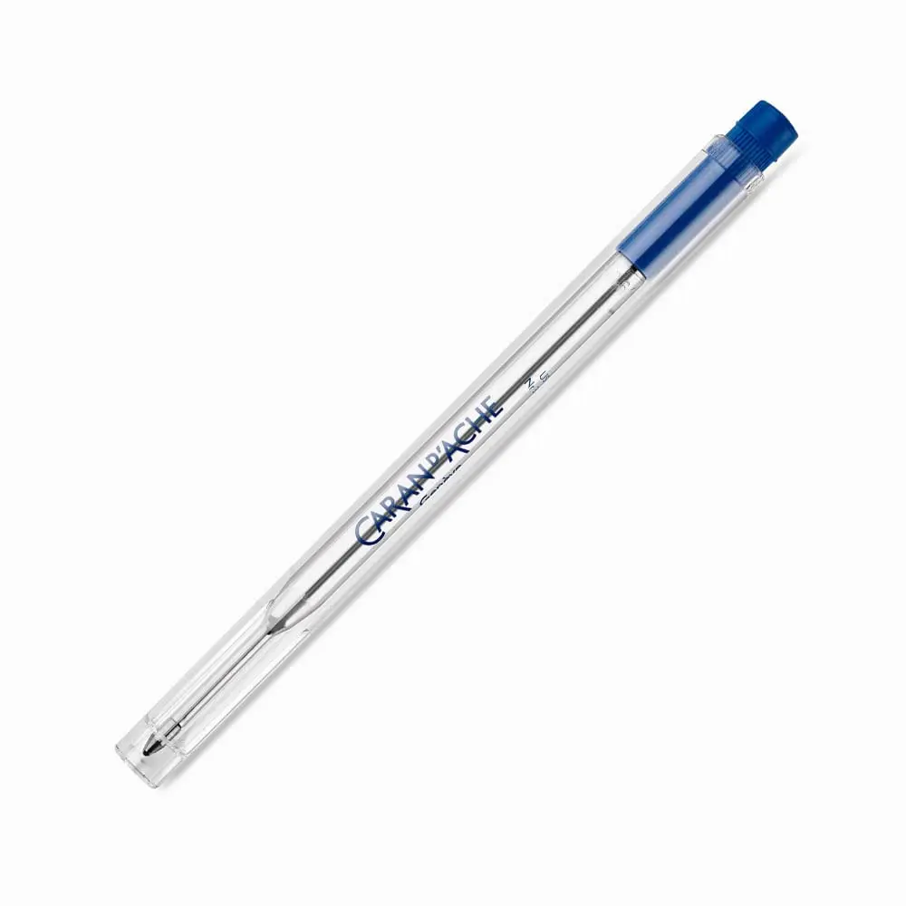 Caran d'Ache Ballpoint Refill - Blue Broad | Tungsten Carbide Tip Ensures Smooth Ink Flow - main product image