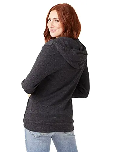 Alternative Men's Rocky Fleece Zip Hoodie, Eco Black, Large - view 2