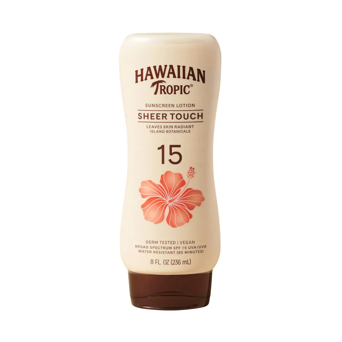 Hawaiian Tropic Sheer Touch SPF 15 Sunscreen Lotion 237ml (8 Fl Oz) | Broad Spectrum UVA/UVB Protection - main product image