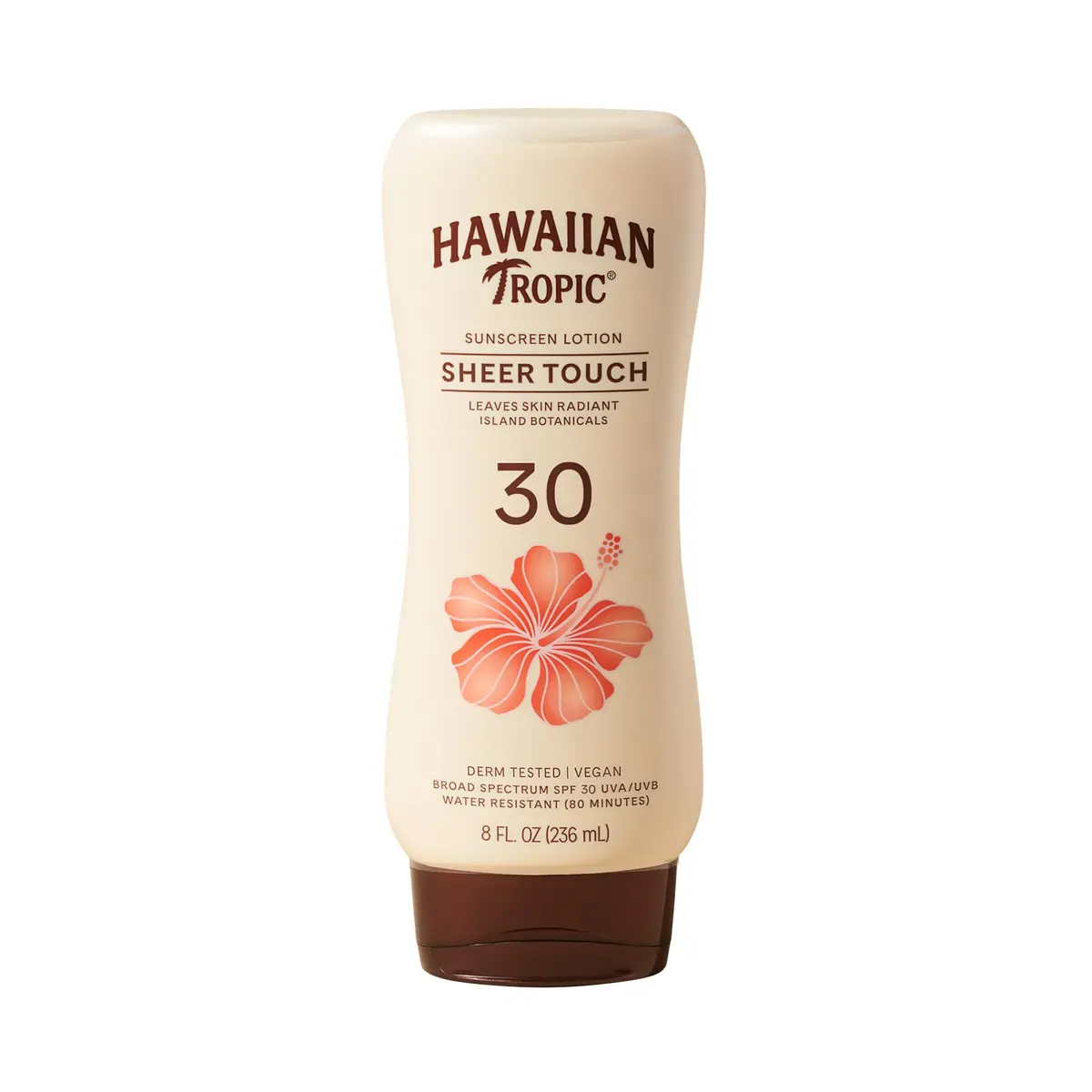 Hawaiian Tropic Sheer Touch Lotion Sunscreen SPF 30, Moisturizing Broad-Spectrum Protection, 237ml (8 Fl Oz) | Island Botanical Suncare - main product image
