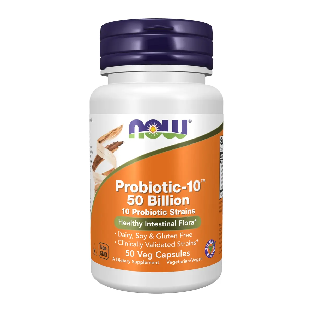 NOW Supplements Probiotic-10™ 50 Billion CFU | 10 Strains for Digestive & Immune Support - main product image