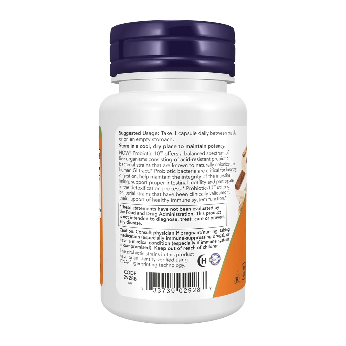 NOW Supplements Probiotic-10™ 50 Billion CFU | 10 Strains for Digestive & Immune Support - view 3