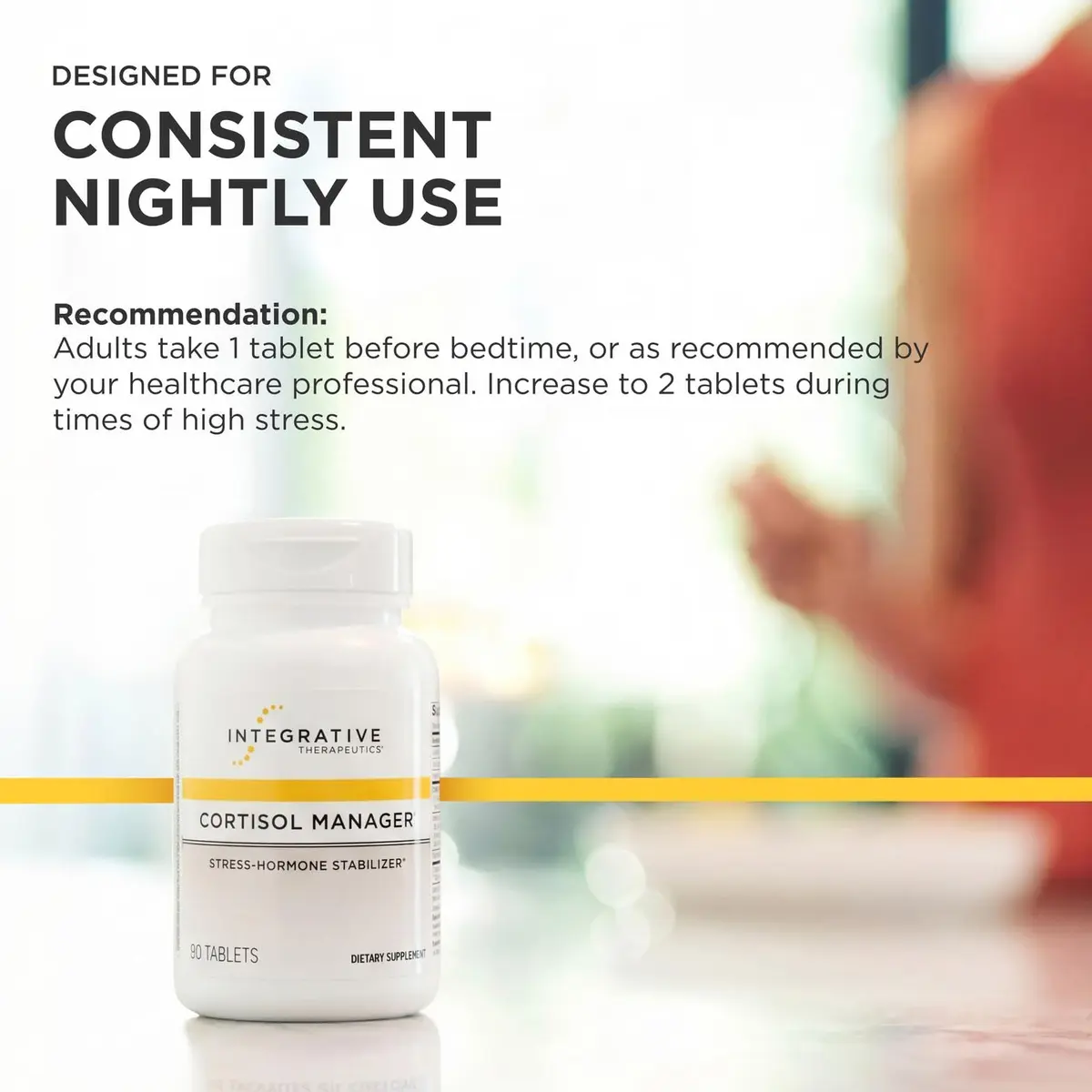 Integrative Therapeutics Cortisol Manager 90 Tablets | Stress Support & Relaxation - view 7