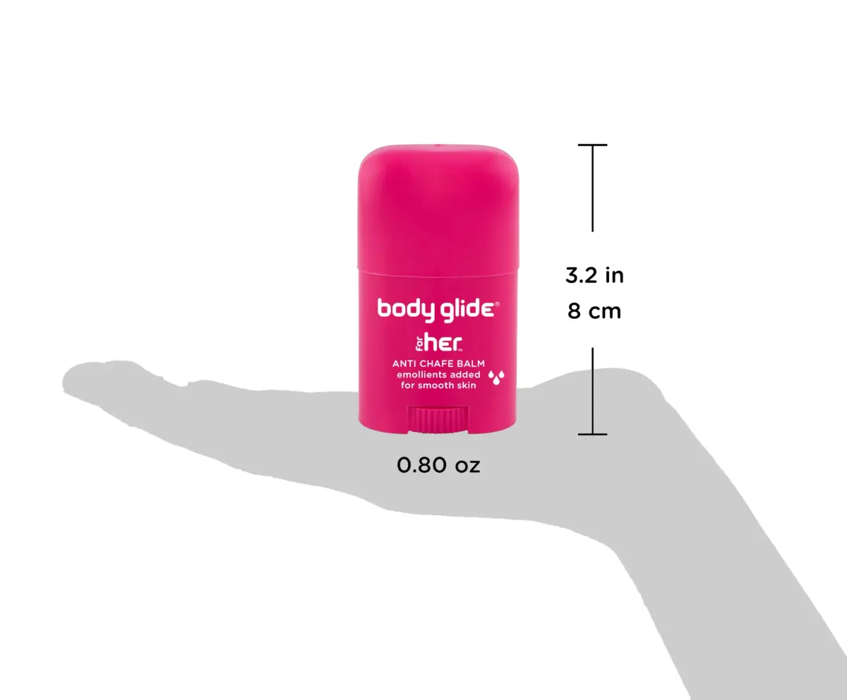 Body Glide For Her Anti Chafe Balm Stick 25ml (0.8oz) | Prevents Chafing on Thighs, Bra Lines, and Sensitive Areas - view 3