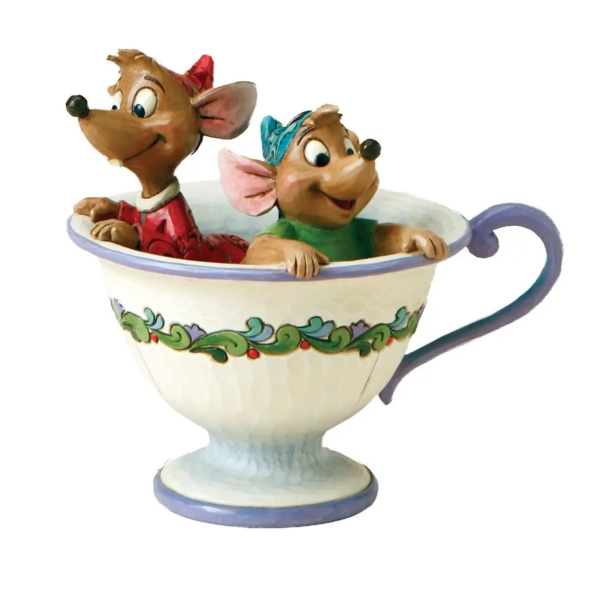 Enesco Disney Traditions Jim Shore Jaq and Gus Teacup Figurine 10.8 cm (4.25 Inch) | Hand-Painted Stone Resin Collectible - view 5