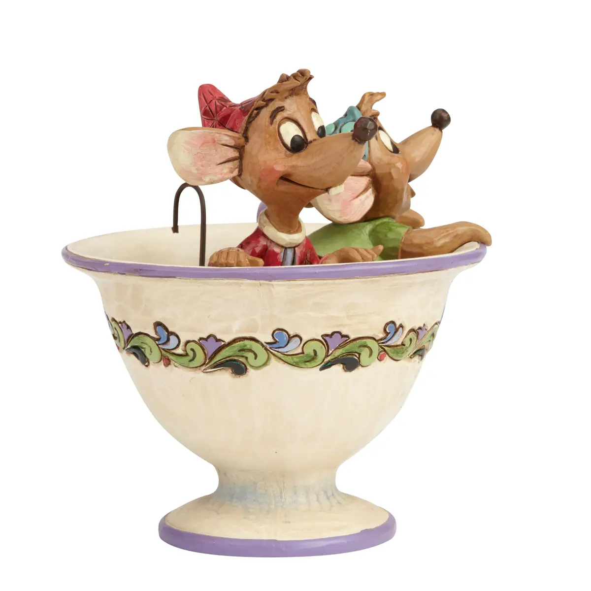 Enesco Disney Traditions Jim Shore Jaq and Gus Teacup Figurine 10.8 cm (4.25 Inch) | Hand-Painted Stone Resin Collectible - view 4
