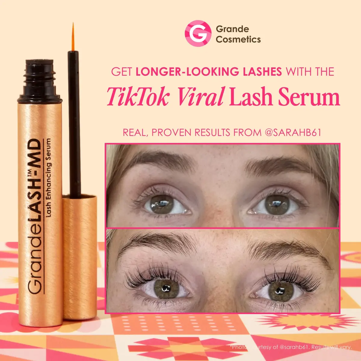 Grande Cosmetics GrandeLASH-MD Lash Enhancing Serum 2ml (0.07 Fl Oz) | Cruelty-Free Peptide Formula - view 2
